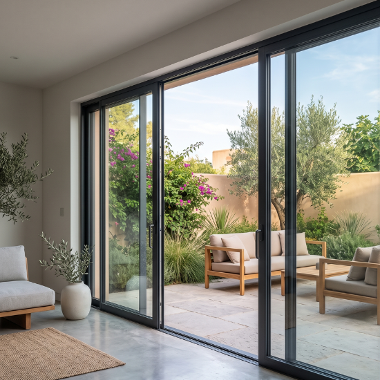 Minimalist Slimline Aluminium Sliding Doors